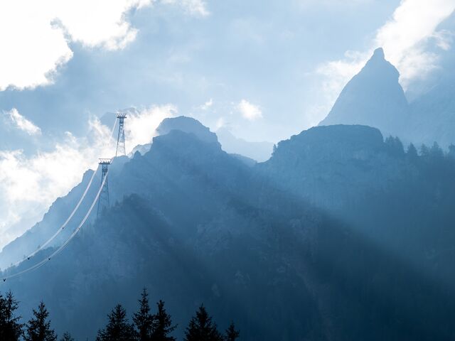 Blick von der Talstation auf das Zugspitzmassiv_01